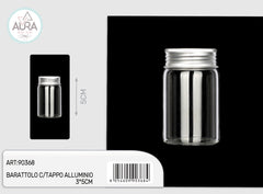 3x5cm glass jar with aluminum lid