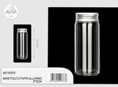 3x10cm glass jar with aluminum lid