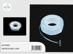 nastro di raso 0,3cmx50y azzurro