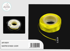 nastro di raso 0,3cmx50y giallo