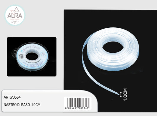 nastro di raso 1cmx25y azzurro