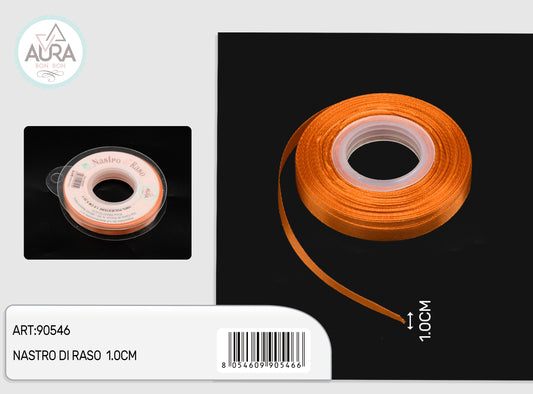 nastro di raso 1cmx25y arancio