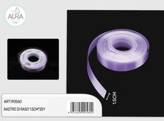 Nastro di raso 1,5cmx25y lilla