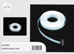 nastro organza 0,6cmx25y celeste