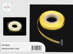 nastro organza 0,6cmx25y giallo