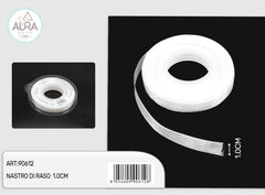 nastro organza 1cmx25y bianco