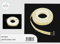 nastro organza 1cmx25y avorio