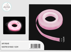 1cmx25y pink organza ribbon