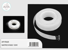 nastro organza 1,5cmx25y bianco