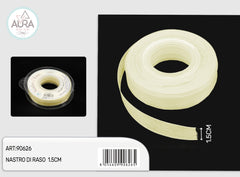 nastro organza 1,5cmx25y avorio
