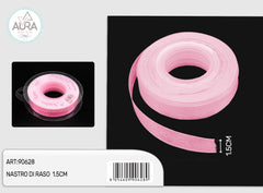 nastro organza 1,5cmx25y rosa