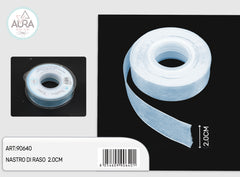 nastro organza 2cmx25y celeste