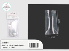 scatola cuscino trasparente 12pz 3,5x7,8+1,8cm