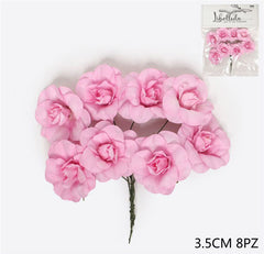 Artificial Pink Flowers 3.5cm 8pcs