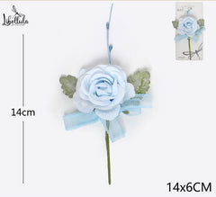 Blue flower for decorations 14x6cm