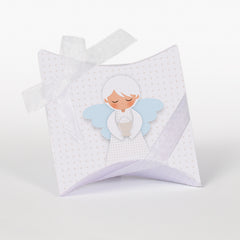 light blue sticker box