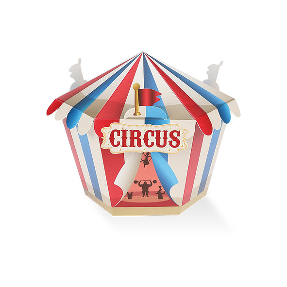 Set of 10 small Circus Party boxes