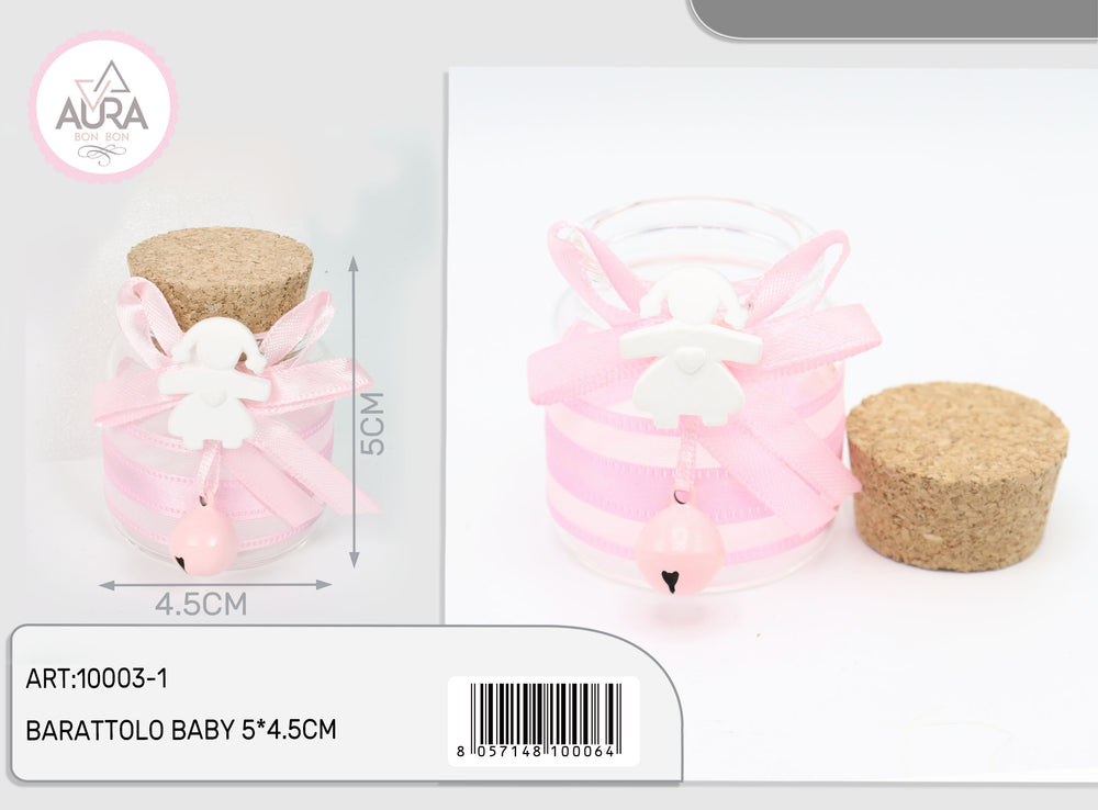 Barattolo baby rosa