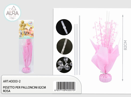 pesetto per palloncino h82cm rosa