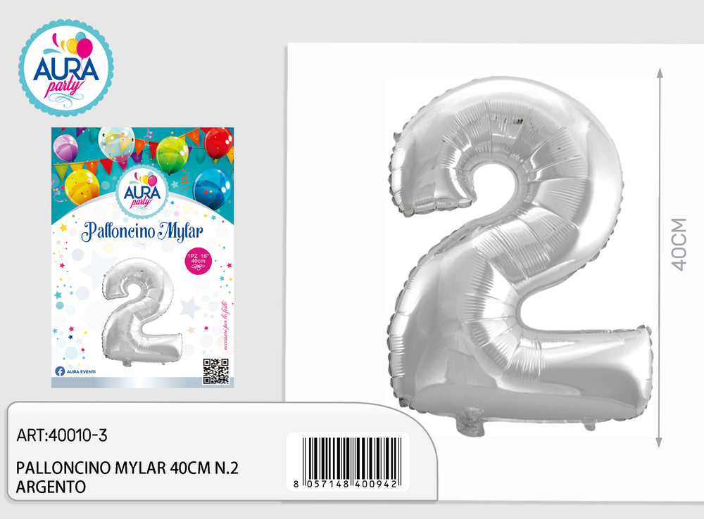 18n.2 silver mylar balloons