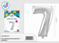 18n.7 silver mylar balloons
