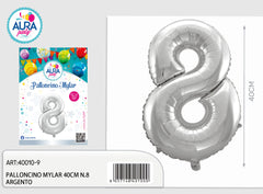 18n.8 silver mylar balloons