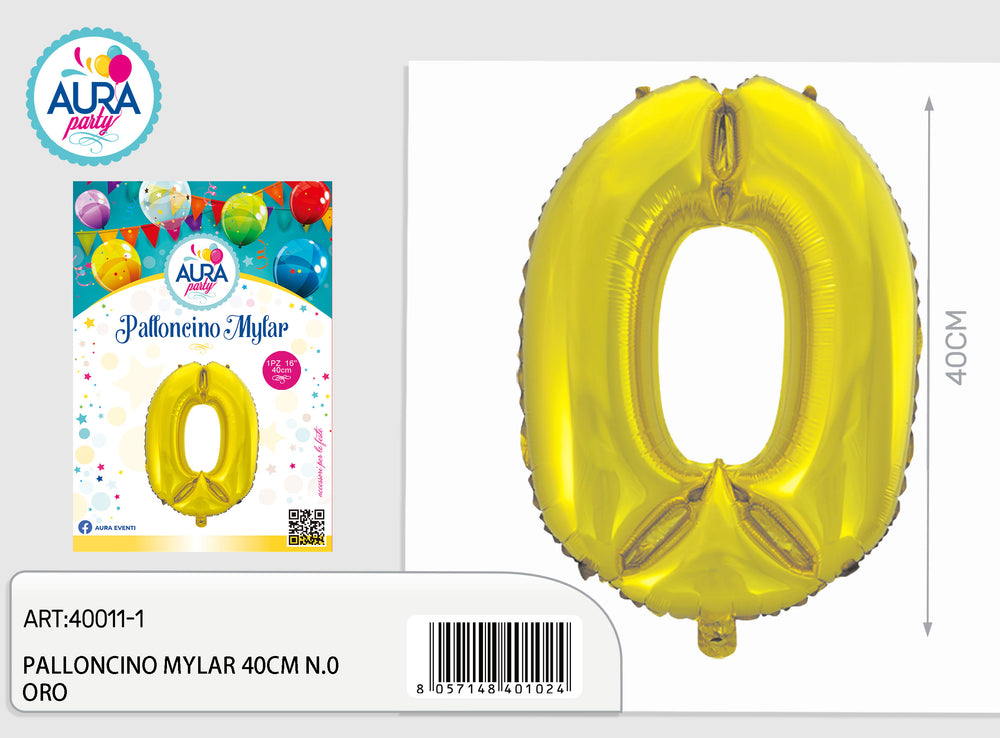 18inch mylar balloons n.0 gold