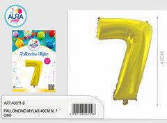 palloncini mylar 18inch n.7 oro