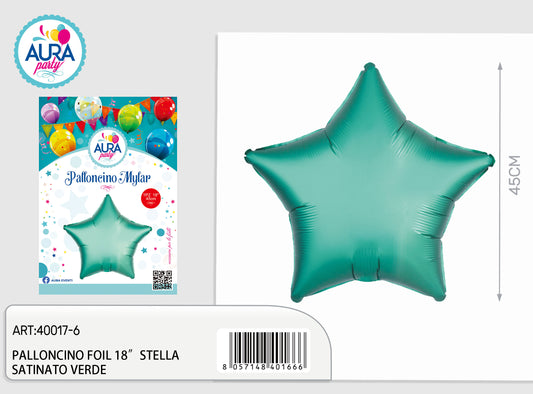 palloncino foil 18inch stella satinato tiffany