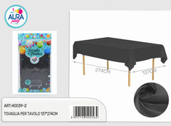 Black tablecloth 137x274cm