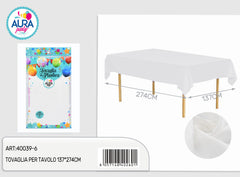 Tablecloth for 137x274cm white table