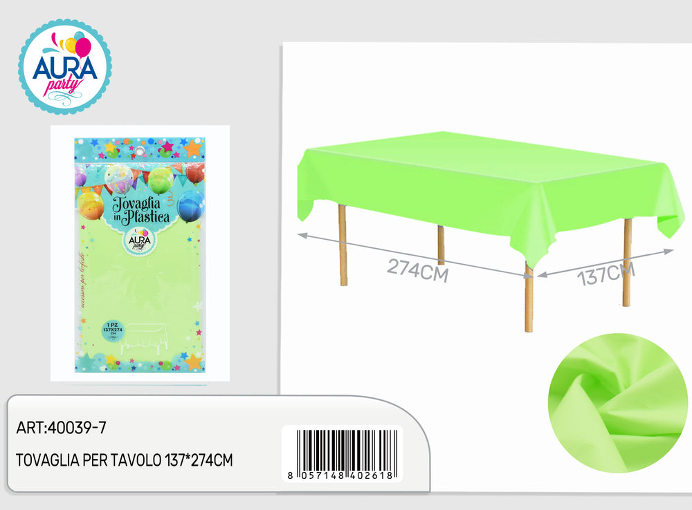 Acid green tablecloth 137x274cm