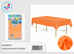 Orange tablecloth 137x274cm