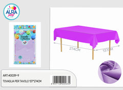 Tablecloth for table 137x274cm lilac