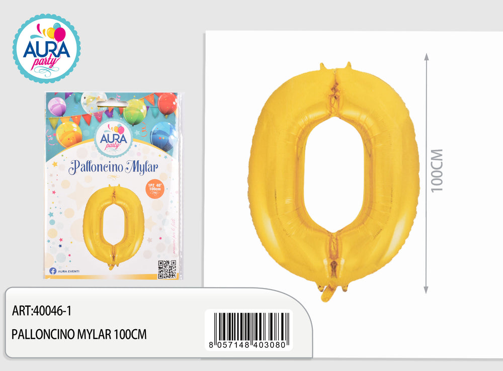 40inch mylar balloons n.0 gold
