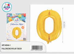 40inch mylar balloons n.0 gold