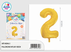palloncini mylar 40inch n.2 oro