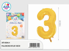 palloncini mylar 40inch n.3 oro
