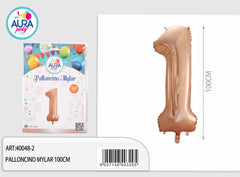 Palloncino mylar 40inch/1m n.1 rosa gold