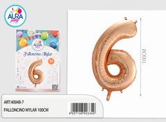 Palloncino mylar 40inch/1m n.6 rosa gold