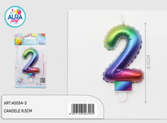 multicolored birthday candle 2