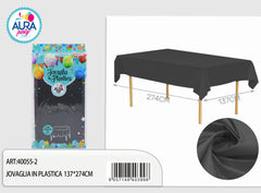 Black tablecloth 137x274cm