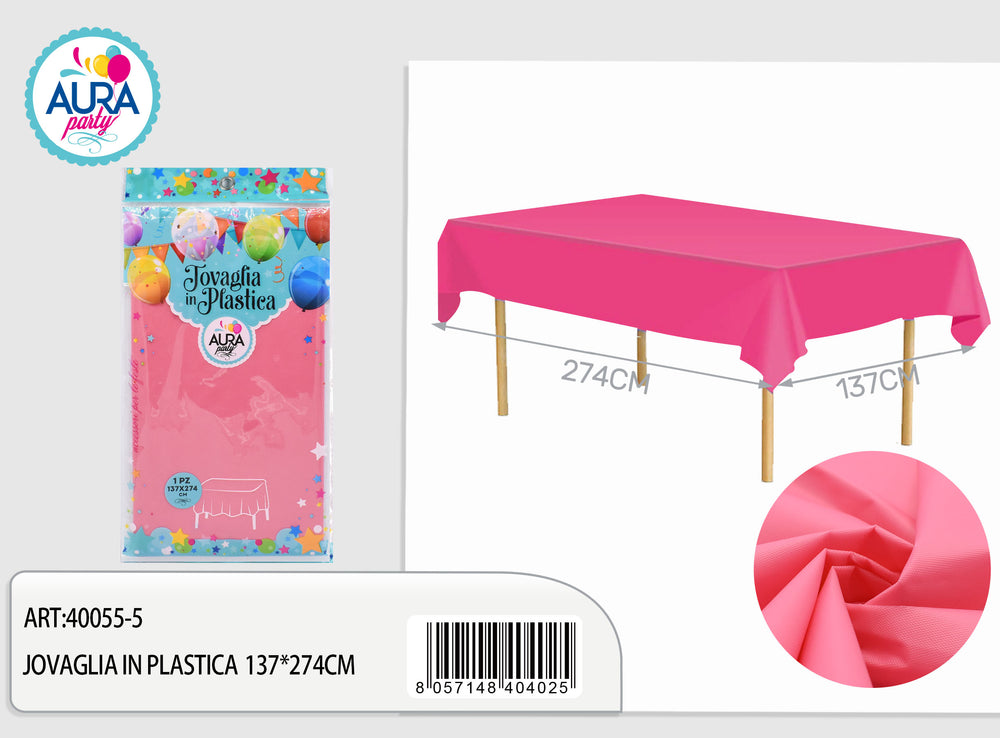 Fuchsia tablecloth 137x274cm