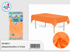 Orange tablecloth 137x274cm