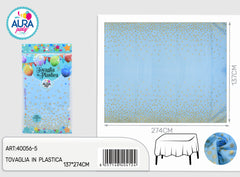 Light blue tablecloth 137x274cm