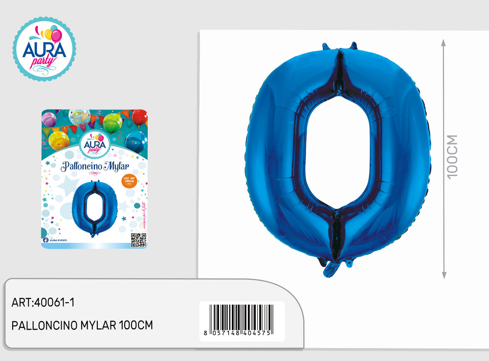 40-inch blue mylar balloons 0