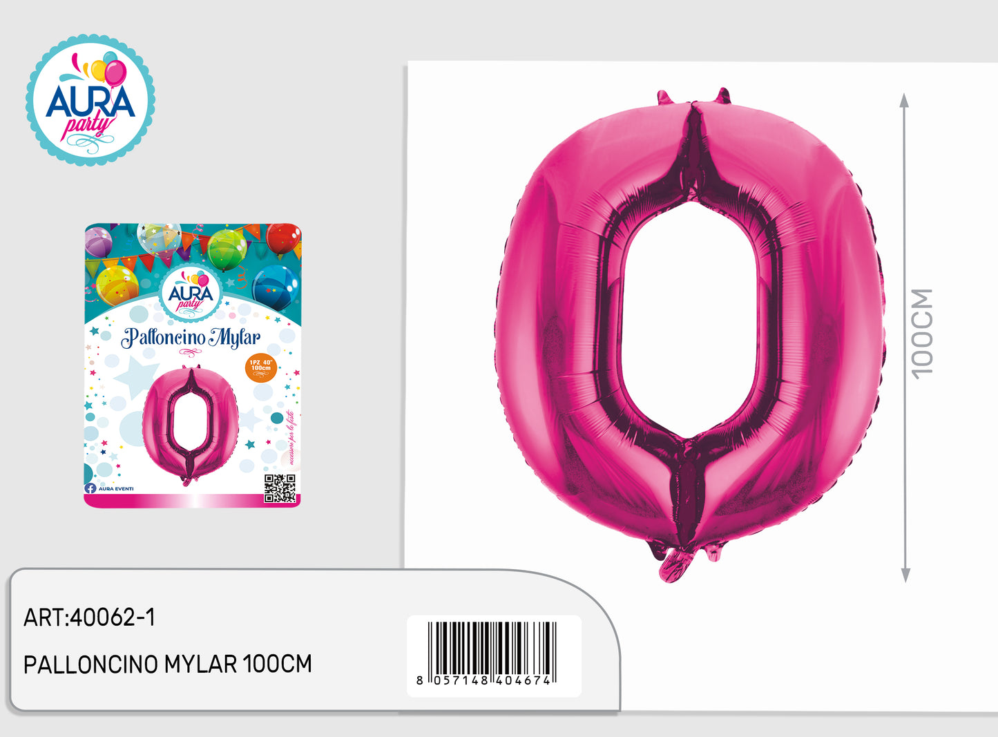 palloncini mylar 40inch fucsia 0