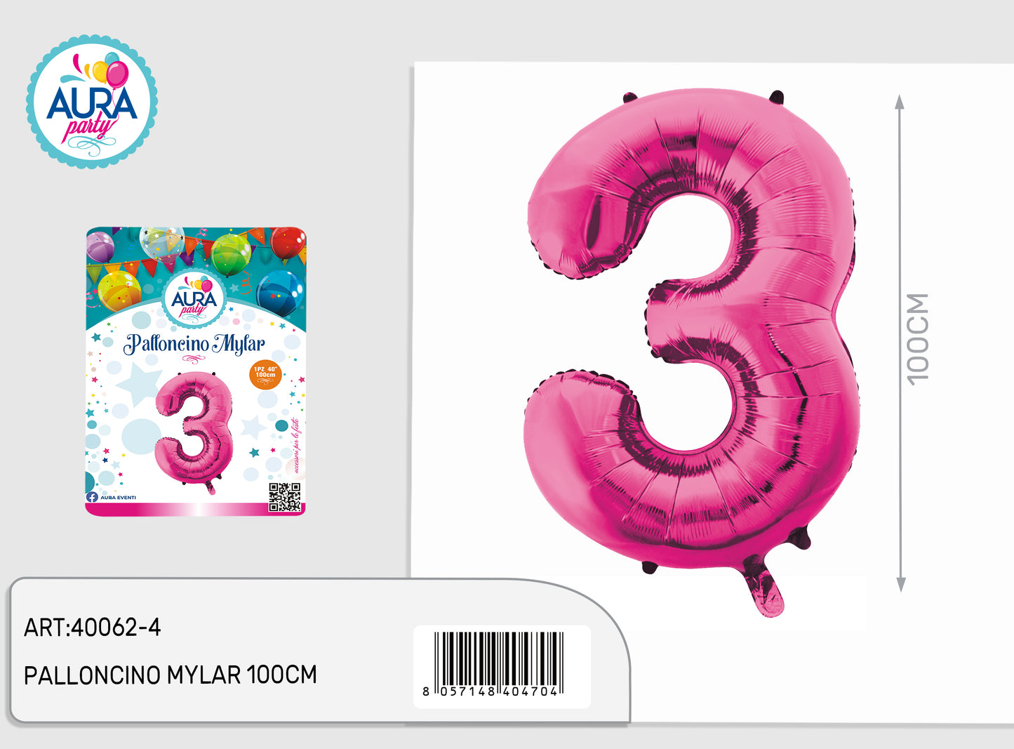 palloncini mylar 40inch fucsia 3