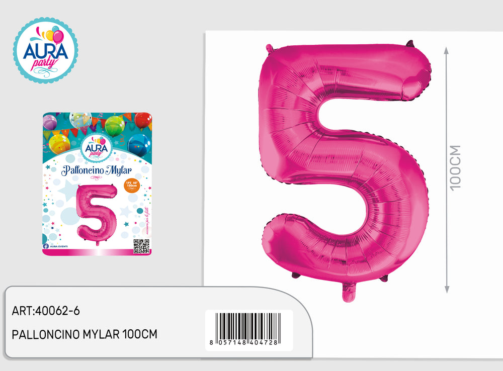 40-inch fuchsia mylar balloons 5