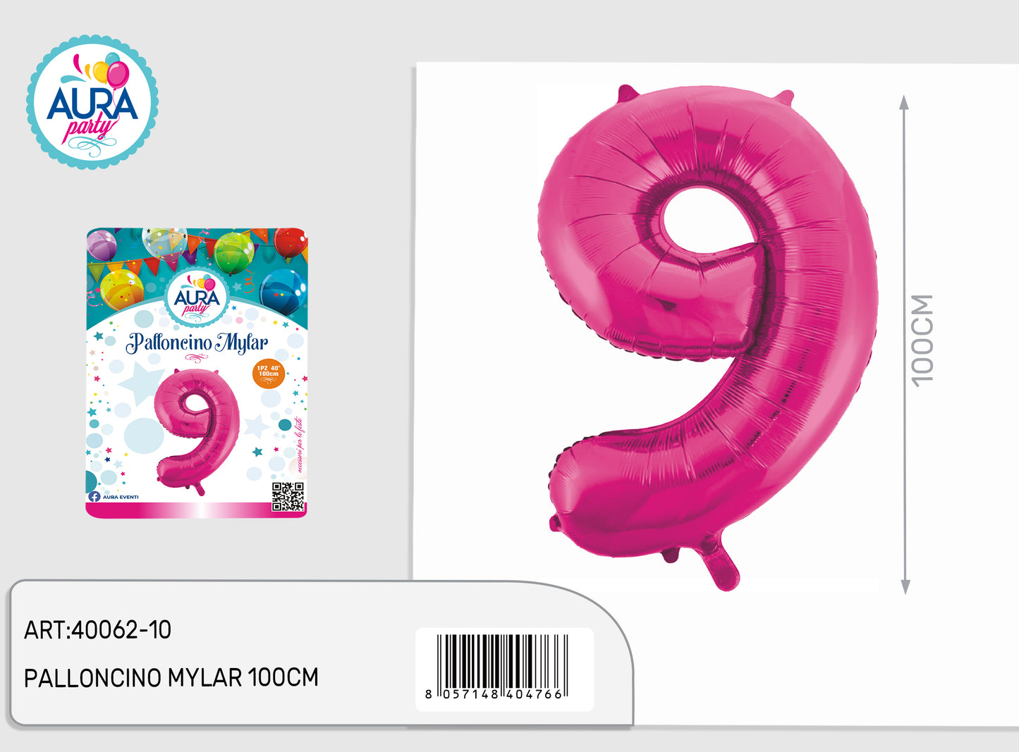 palloncini mylar 40inch fucsia 9